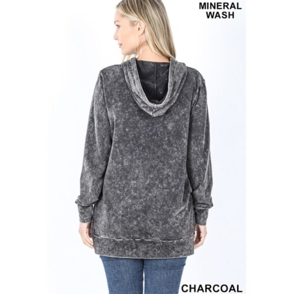 Mineral Washed Hoodie  - Picture 2 of 2